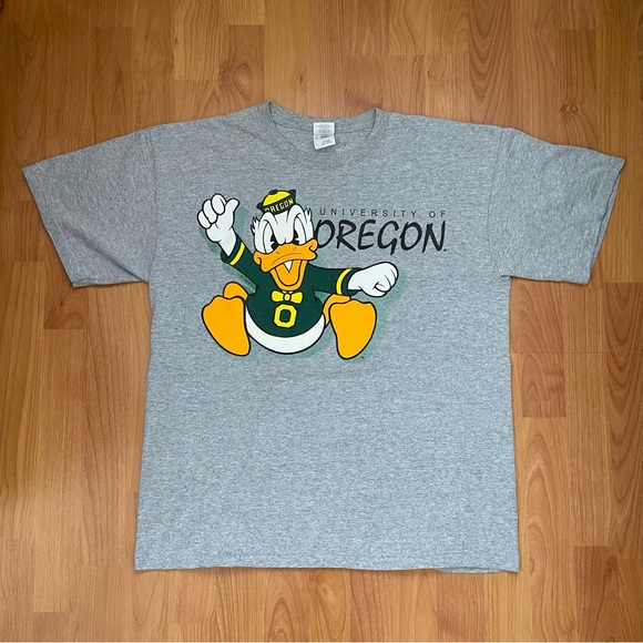 Vintage University of Oregon Men’s Donald Duck Logo T-Shirt Size Large - Picture 1 of 8